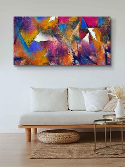 999Store - Abstract Canvas, Wooden Stretched Framed Wall Hanging Art Paintings With Frames F