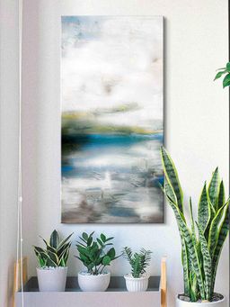 999Store - Snow In Sky Abstract Effect Modern Art Wall Painting For Living Room Abstract Painting