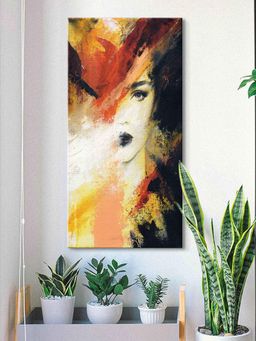 999Store - Abstract Effect With Lady Face Modern Art Canvas Painting For Wall Decorations