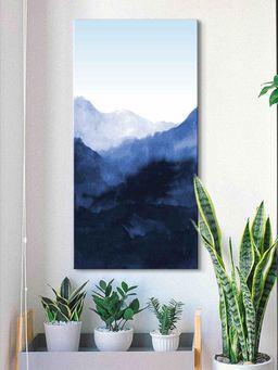999Store - Blue And White Mountain Modern Art Canvas Painting Mountain Painting For Wall