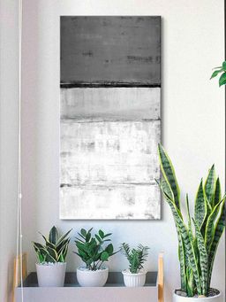 999Store - Grey And White Line Abstract Modern Art Canvas Painting For Wall Decor Abstract