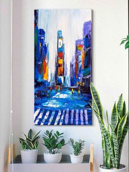999Store - New York City View With Abstract Modern Art Canvas Painting For Wall Abstract Paintings
