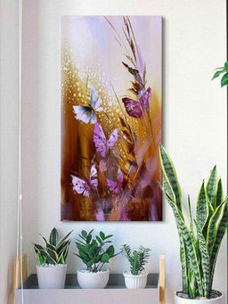 999Store - Butterfly With Abstract Modern Art Canvas Wall Painting Abstract Painting