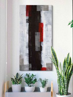 999Store - Black Red And White Color Modern Abstract Art Canvas Painting Wall Painting Abstract