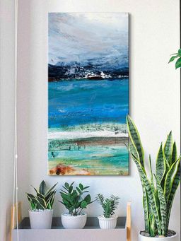 999Store - Ocean With Abstract Modern Art Canvas Wall Painting For Wall Décor
