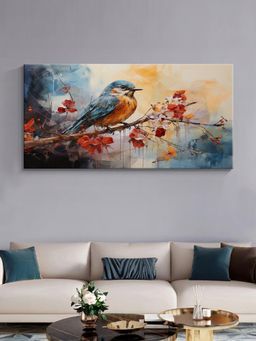 999Store - Vibrant Bird On Branch Canvas Painting