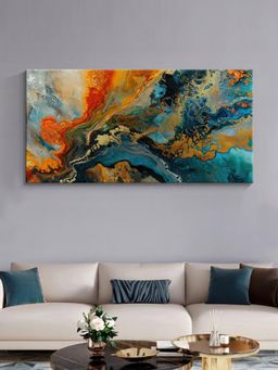 999Store - Fiery Abstract Canvas Painting