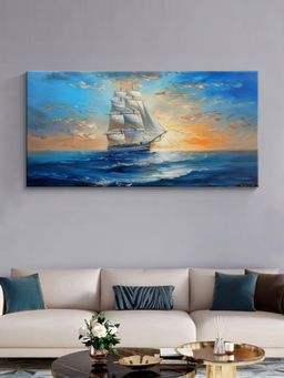 999Store - Sunset Sailboat Canvas Painting