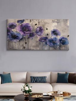 999Store - Purple Poppies Canvas Painting