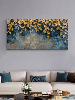 999Store - Golden Leaves Canvas Painting