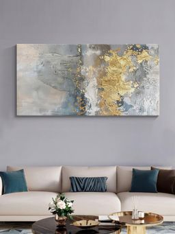 999Store - Metallic Abstract Canvas Painting