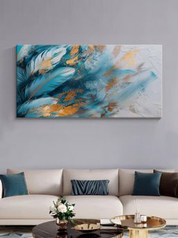 999Store - Feathered Abstract Canvas Painting