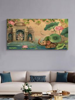 999Store - Ganesha Temple Canvas Painting