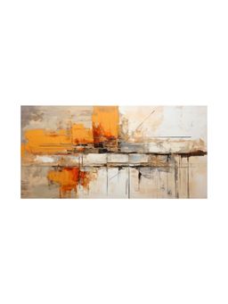 999Store - Abstract Golden Circles Canvas Art Painting Modern Metallic Wall Decor Painting