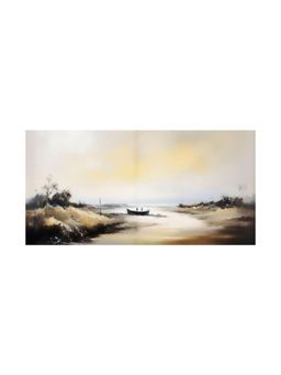 999Store - Minimalist Nature Canvas Art Tranquil Landscape For Office Decor Large Painting