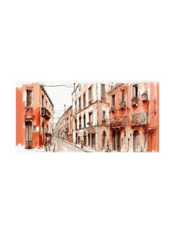 999Store - Historic European Street Scene Canvas Painting