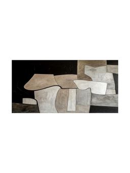 999Store - Minimalist Geometric Canvas Painting Neutral Tones Modern Wall Art Decor Large Painting