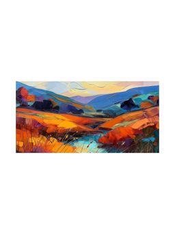 999Store - Vibrant Abstract Landscape Canvas Painting Modern Colourful Wall Art Decor Large Painting