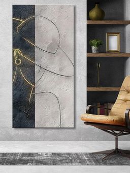 999Store - Abstract Line Art Canvas Painting