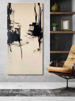 999Store - Abstract Black And White Canvas Art Painting