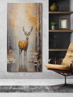 999Store - Deer In Forest Canvas Painting