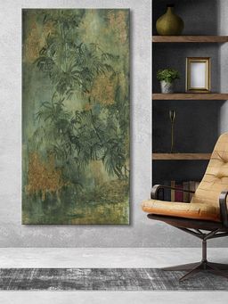 999Store - Vintage Style Floral Canvas Art With Rustic Greenery Large Painting