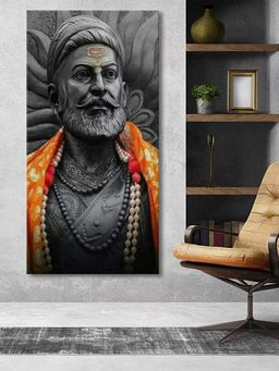 999Store - Detailed Bust Of Historic Figure Canvas Art Cultural Decor Large Painting