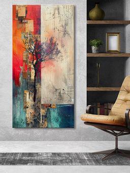 999Store - Tree Of Life Abstract Art Multi-Color Canvas Unique Decor Large Painting
