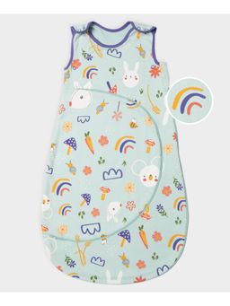 Mi Arcus - Printed 100% Cotton Sleeping Bag for Baby's Comfortable Sleep - Blue