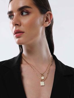Sohi - Womens The California Gold Sailor Multi-Layer Necklace