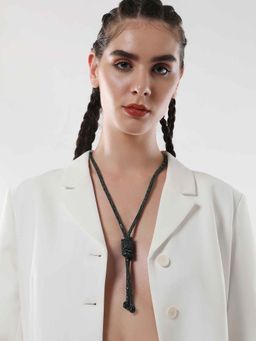 Sohi - Womens The Jingle Sautoir Necklace - Emerald Green