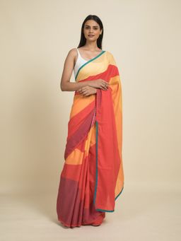 Suta - Multi-Color Digital Printed Cotton Saree