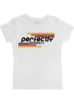 THREADCURRY - Quotes Girls White Printed Crew Neck T-shirt