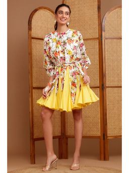 BOHO-CHIC By Sukriti Jain - Yellow The Sunny Days Mini Dress