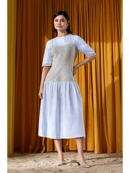 BOHO-CHIC By Sukriti Jain - Beige The Seoul Midi Dress