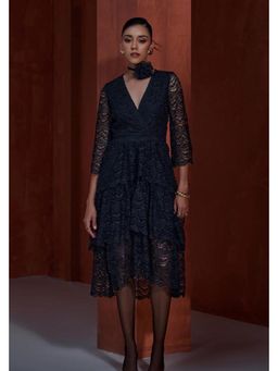 BOHO-CHIC By Sukriti Jain - Black The Laila Midi Dress