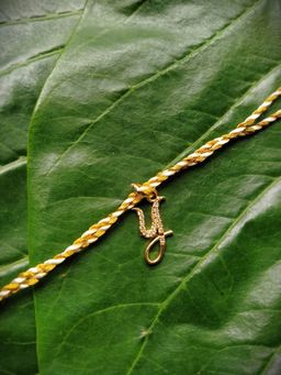 Digital Dress Room - Letter Y Name Rakhi Designs Personalized Alphabet Gold Plated Customized Ad