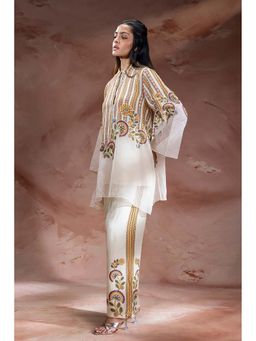 Soup by Sougat Paul - Nooma Floral Kurta with Slip and Pants