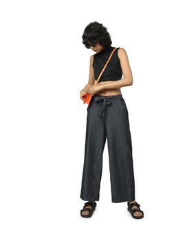 ONLY - Womens Textured Grey Pants