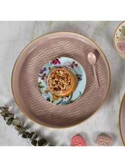 Living With Elan - Soiree Serving Metal Tray for Coffee Table & Dining Room