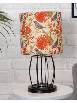 Homesake - Bedside Table Lamp Metal Wire Cage Bird