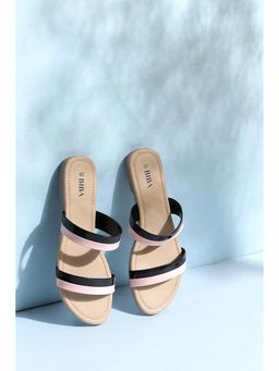 Biba - Plain Pink and Black Flats