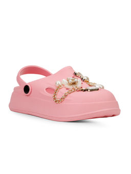 Bubblegummers - Kids Casual Round Toe Clogs Pink