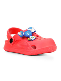 Bubblegummers - Kids Casual Round Toe Clogs Red