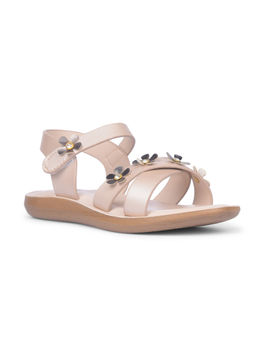 Bubblegummers - Kids Casual Round Toe Sandals Beige