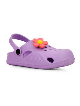 Bubblegummers - Kids Casual Round Toe Clogs Purple