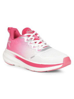 Bata - Kids Sports Round Toe Walking Shoes Pink & White