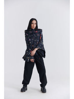 No Grey Area - Anorak Blouse Hoodie