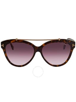 Tom Ford Eyewear - Brown Cat Eye Sunglasses - FT0518 58 52Z