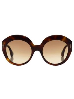 Tom Ford Eyewear - Brown Round Sunglasses - FT0533 54 53F